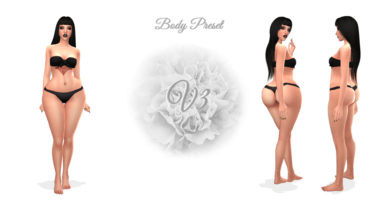 Sims 4 female body presets
